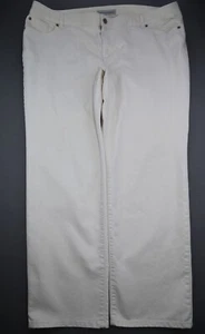Pantalones de mezclilla para mujer Chico's platino tiro medio pierna ajustada beige talla 22 (Chico's 4.5) - Imagen 1 de 8