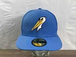Cappello aderente Myrtle Beach Pelicans MILB New Era 59 FIFTY 7 1/2 blu polvere - Foto 1 di 9