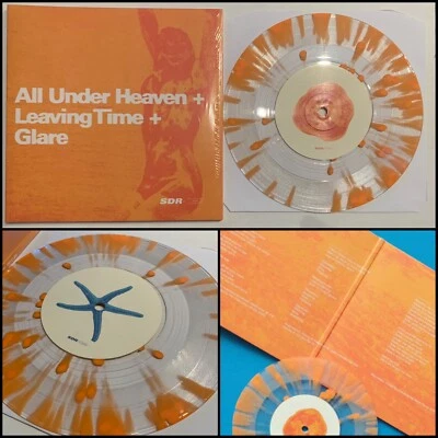 GLARE LEAVING TIME ALL UNDER HEAVEN 7” Splatter Vinyl 100-Sleepwalk Split Chain - Image 1 of 4