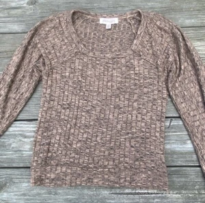 Philosophy sweater brown black with slight puff sleeves Sz XS - Picture 1 of 9