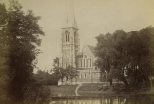 Schweden Stockholm Hedvig Eleonora Kirche altes Foto 1890 - Bild 1 von 3
