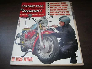 MOTORCYCLE SCOOTER THREE WHEELER MECHANICS WORLDS LARGEST SALE JULY 1966 - Imagen 1 de 1
