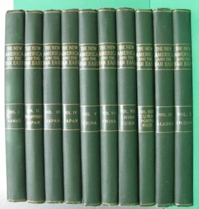 10 Volume Set The New America & The Far East By Browne & Dole Boston Mass. 1910 - Picture 1 of 23