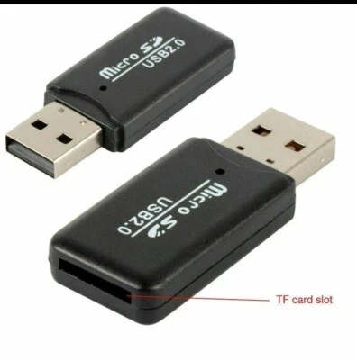USB Memory Card Reader USB 2.0 Adapter for Micro SD SDHC SDXC TF Hi-Speed New - Image 1 of 4
