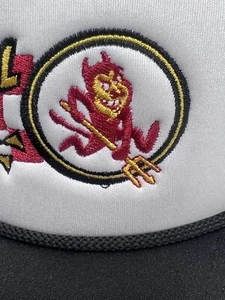 Vintage Arizona State University Sun Devils Hat Snapback Trucker Mesh Cord - Picture 1 of 12