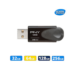 PNY Turbo Attache USB 3.2 Flash Drive 32GB 64GB 128GB 256GB Laptop Computers lot