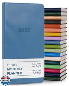 Harbor Pocket Monatsplaner 2025, Kalender Planer und Notizbuch, langlebig Fa - Bild 1 von 5
