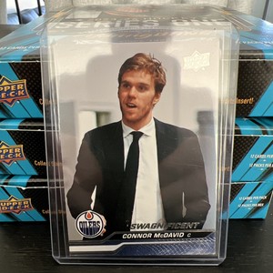 2023-24 UPPER DECK - CONNOR McDAVID SWAGNIFICENT SSP UNANNOUNCED INSERT CARD