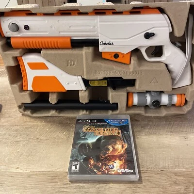 Sony PS3 Cabela's Dangerous Hunts 2011 Game Top Shot Elite Control New In Box - Image 1 of 4