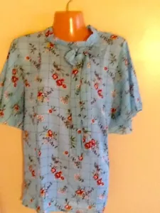 Women's Plus Size Basic Relaxed Fit  Floral Print  Blouse Top  1X 2X 3X - Picture 1 of 4