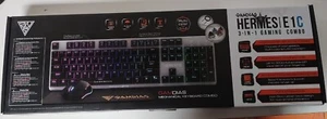 GAMDIAS Hermes E1C 3-In-1 Gaming Combo - Mechanical Keyboard & Mouse & Mouse Mat - Picture 1 of 5