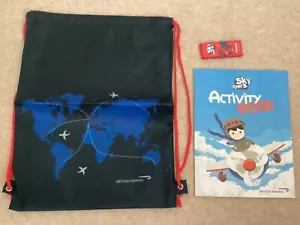British Airways Drawstring Bag Brand New With Activity Book & Pencils - Picture 1 of 4