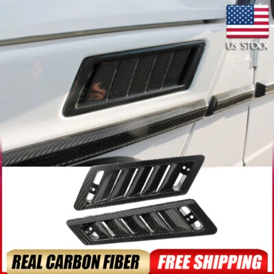 Guardabarros de ventilación lateral de carbono seco para Benz Clase G W463 500 G550 G55 G63 G65 Foto 1 de 4