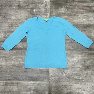 Sigrid Olsen 100% Cashmere Women’s Sweater Blue Size S Small Pullover - Picture 1 of 6