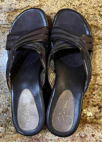 NIKE SANDALI SCORREVOLI COLE HAAN G SERIES AIR VELA MARRONI TAGLIA 10