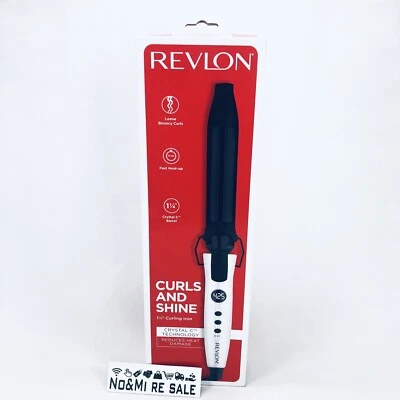 Revlon Crystal C+Ceramic Hair Curling Iron Long Lasting Shine Less Frizz, 1 1/4" - Image 1 of 4