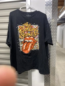The Rolling Stones Bravado Schwarz T-Shirt Gr. 3XRock Band Retro Lippen Mick Jagger - Bild 1 von 6