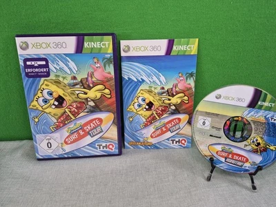Xbox 360 Game SpongeBob Surf & Skate Tour Kinect Neuwertig - Bild 1 von 4