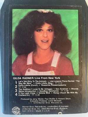 Gilda Radner "Live from New York" 8 Track Tape, 1979 - Image 1 of 4
