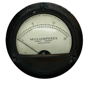 0-15mA Panel Meter Ammeter Marion Electrical HM3 MR36W015DCMA - Picture 1 of 2