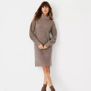 Abito maglione girocollo Ann Taylor a costine in cashmere taglia large - Foto 1 di 8