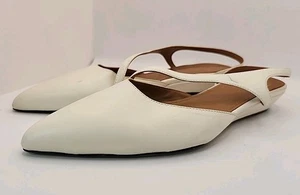 ATP Atelier Pantanelli spitzer Joe Slingback-Pump Leinen Größe 9 US - Bild 1 von 12