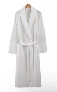 Ozan Premium Home Unisex Turkish Cotton Bath Robe, White S/M - Picture 1 of 4