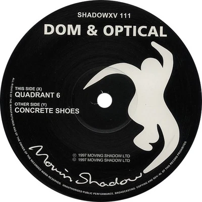Dom & Optical – Quadrant 12" Vinyl Moving Shadow Jungle drum'n'bass 2006 VG+/VG - Image 1 of 3