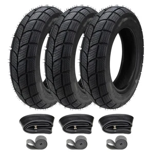 3x Winter Reifen Set 100/90-10 61J M+S inkl. Schlauch/Felgenband für Piaggio Ape - Bild 1 von 6