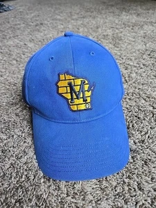 ‘47 Brand MVP Milwaukee Brewers Throwback Retro Logo Adjustable Hat YOUTH - Picture 1 of 7