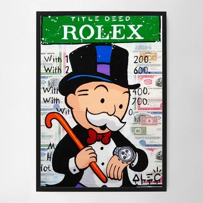 Impresión de póster de reloj blanco Alec Monopoly Monopoly Watching Foto 1 de 2