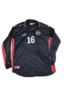 Österreich Fußball Trikot #16 Puma XL schwarz Trikot lang Vintage Jersey - Bild 1 von 3