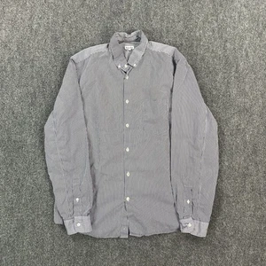 Camisa Steven Alan Para Hombre Grande Azul Blanco Rayas Con Botones Hecha en EE. UU. Clásica - Imagen 1 de 11