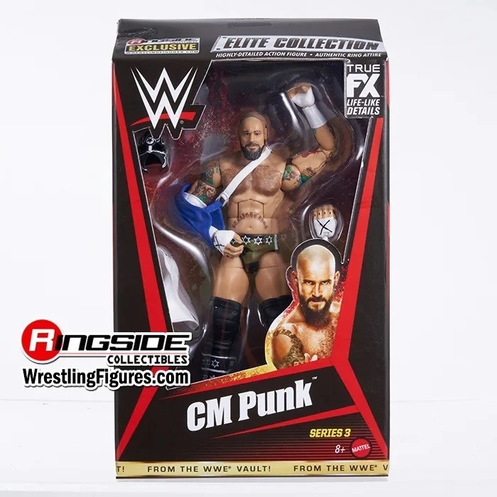MATTEL CM Punk Best of Series 1 WWE From the Vault Ringside Exclusive Action Figure