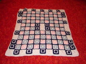 New Miniature Style Granny Square Handcrafted Crochet Afghan Throw lap cover - Picture 1 of 3