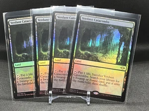 MTG 4X Foil Catacombe Verdanti Orizzonti Moderni 2, Playset Completo Nuovo con etichette/LP - Foto 1 di 4