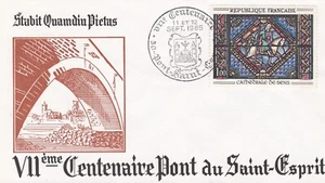FRANCE 1965 FDC CENTENAIRE PONT SAINT ESPRIT YT 1427 - Foto 1 di 1