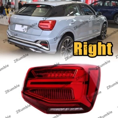 Luz trasera LED derecha para Audi Q2 Q2L 2018 2019-2023 señales de giro luz de freno Foto 1 de 4