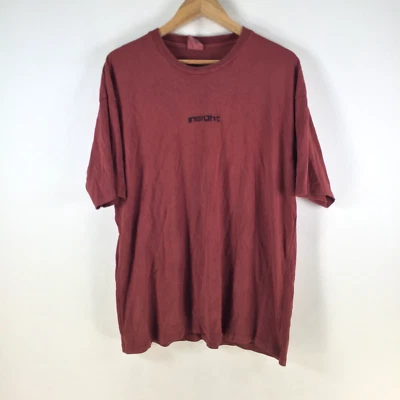 Insight mens t shirt size M red short sleeve crew neck cotton 109554 - image 1 of 4