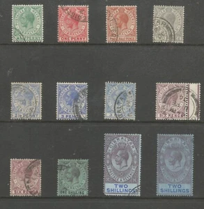 GIBRALTAR SG89-99a GV 1921-7 to both 2/- fine used cat £230 - Picture 1 of 1