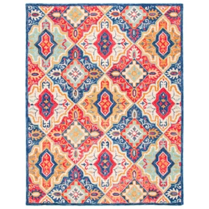 SAFAVIEH Aspen Collection APN526M Handmade Blue/Rust Rug - Picture 1 of 17