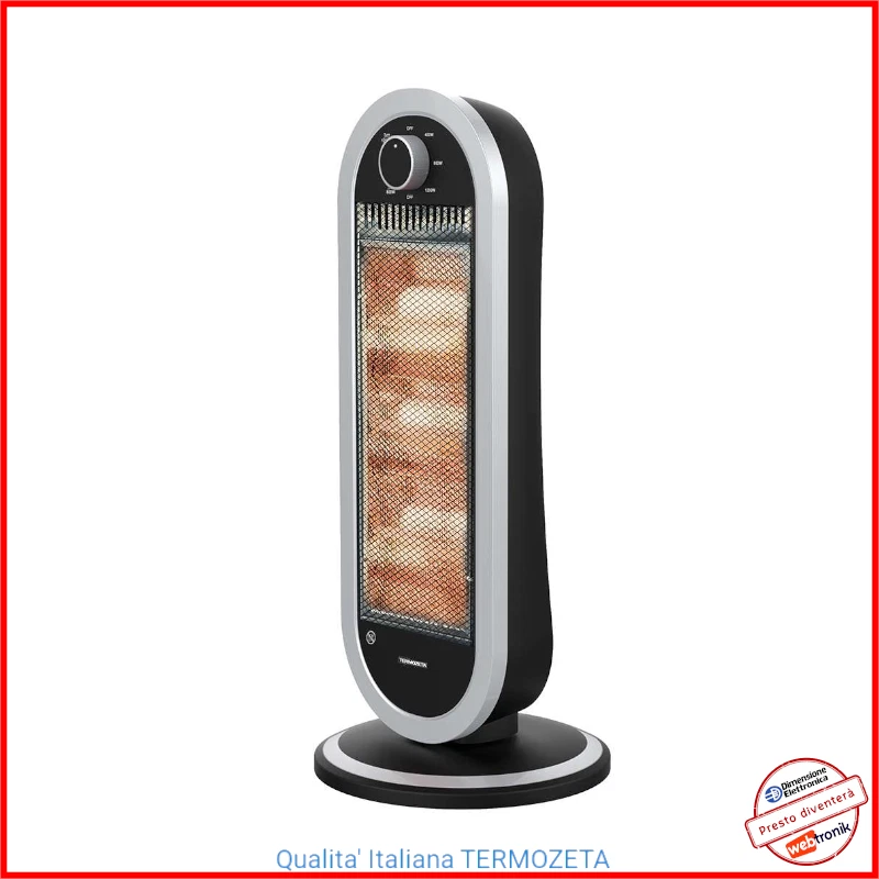 Stufetta Elettrica a Infrarossi Alogena Basso Consumo Stufa TERMOZETA Radiante - Immagine 1 di 4
