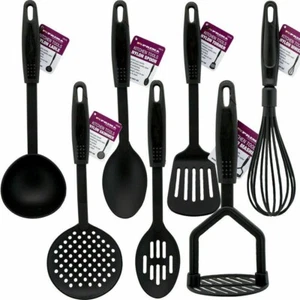 Juego de 7 utensilios de cocina antiadherentes NEGRO - Imagen 1 de 1