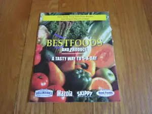 Vtg BestFoods Hellmann's Mazola Skippy Cookbook let 1999 Recipes Healthy Insert - Picture 1 of 6