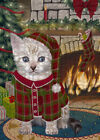 Christmas Stocking Hung Dog Cat Pet Jigsaw Puzzle with Photo Tin 500pcs.