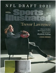 SPORTS ILLUSTRATED MAGAZINE TREVOR LAWRENCE MAY 2021 NFL DRAFT UNREAD LABEL CUT - Picture 1 of 1