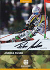 Andrea FILSER - Niemcy, Brązowe Mistrzostwa Świata 2021 Narty alpejskie, oryginalny autograf!
