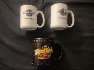 Hard Rock Cafe Hard Rock Park Coffee Mug Set Of 3 30 Years Est London 1971 - Picture 1 of 4