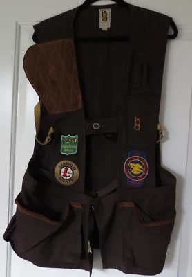 Bob Allen Sportswear Large Shooting Vest with Firearm Related Patches - Image 1 of 4