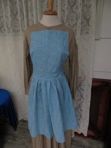 Ladies Pinner Apron Civil War Rendezvous Blue/White NEW! Lot 302 - Picture 1 of 2